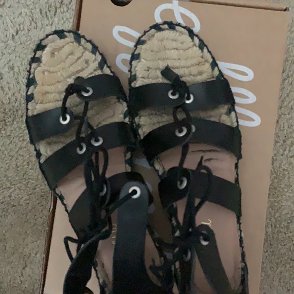 Loeffler Randall Iggy Black Flatform Sandal Size 9 - Picture 3 of 5